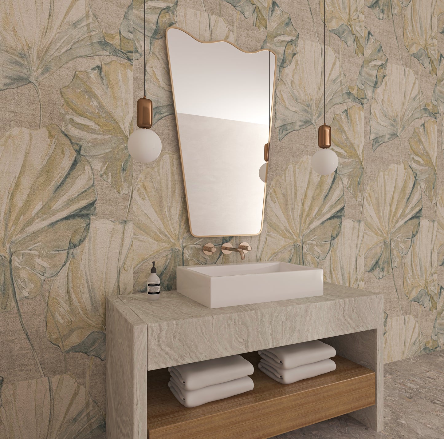 Wavy Irregular Mirror Asymmetrical Mirror Home Decor