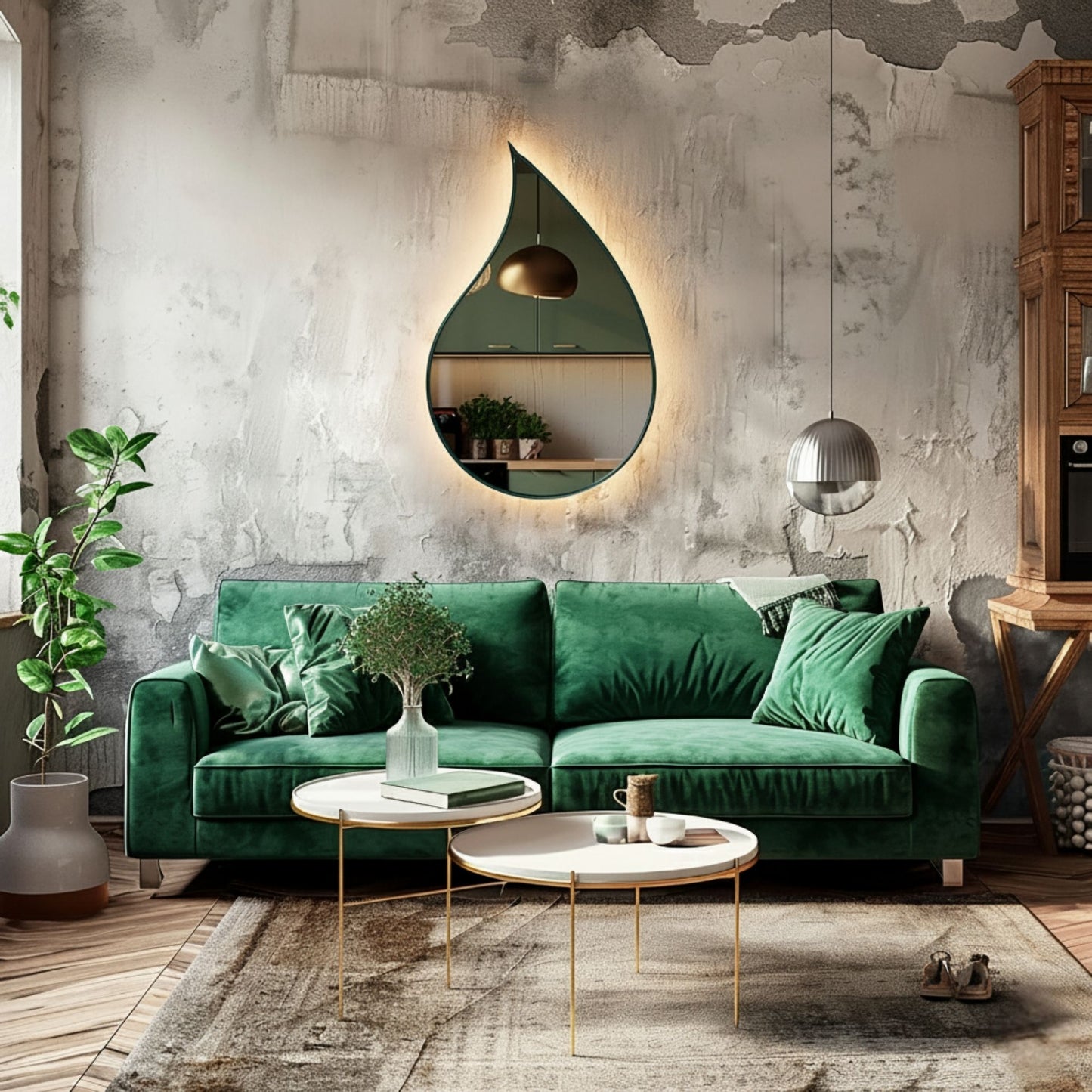 RainDrop Asymmetrical Mirror