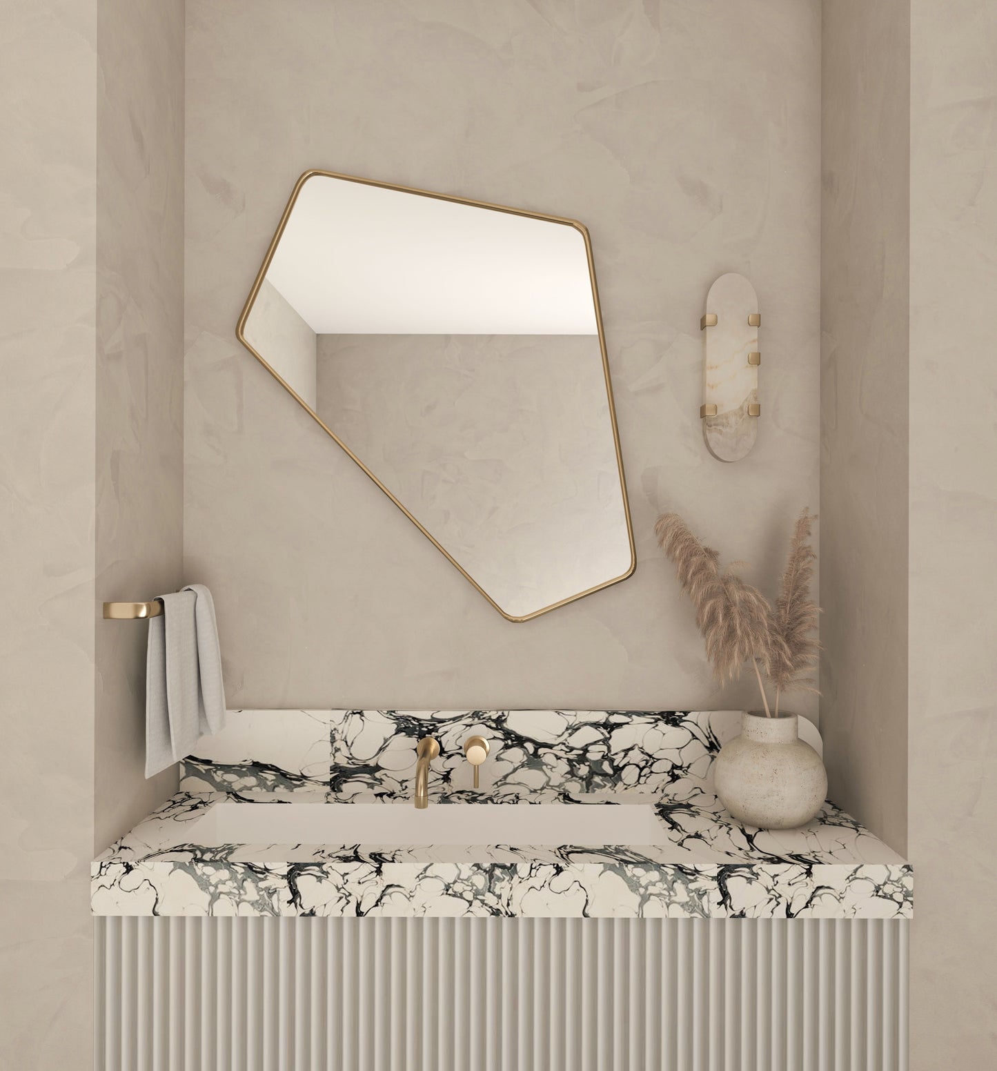 Irregular Angled Mirror