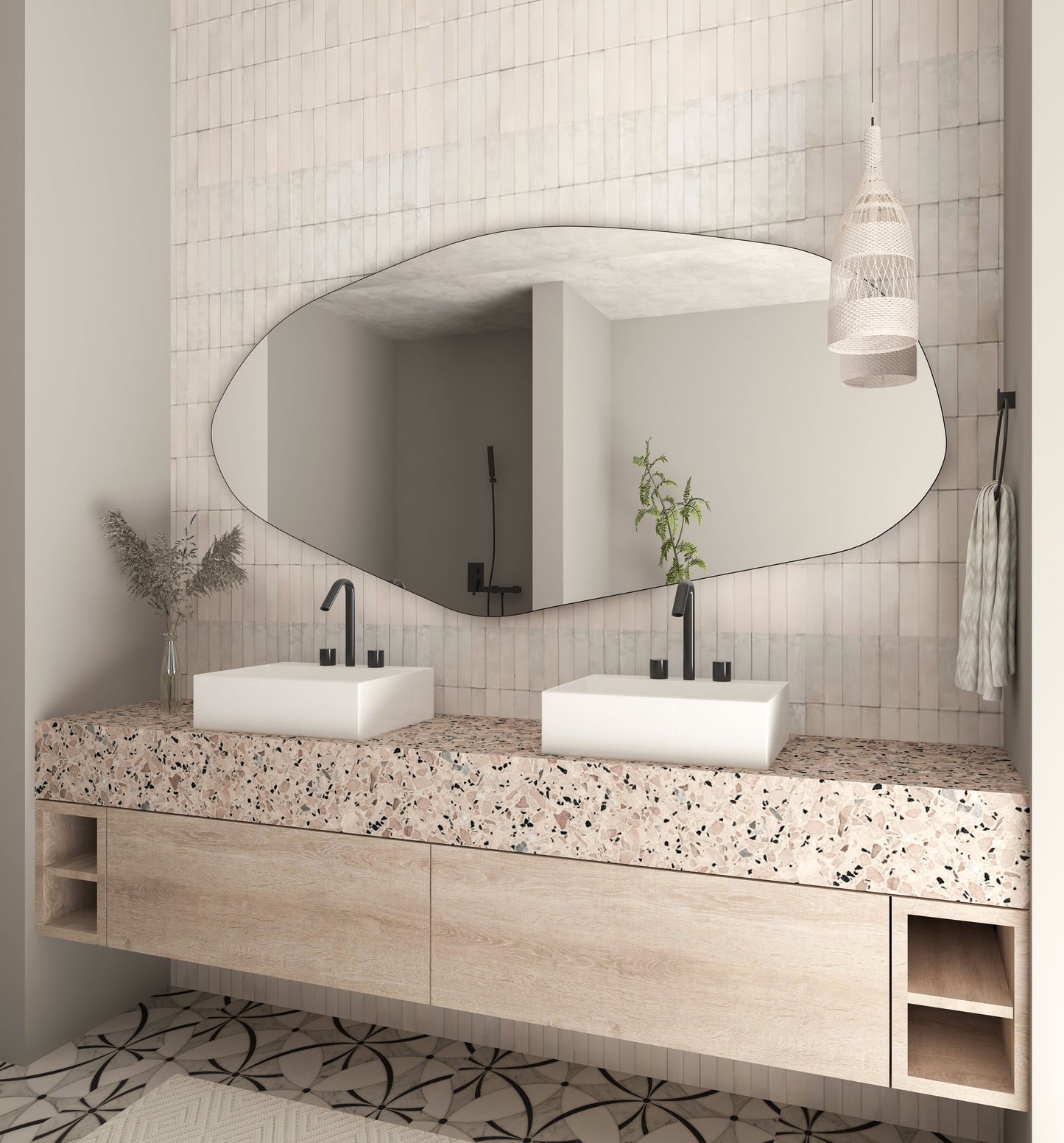Sile Irregular Wall Mirror