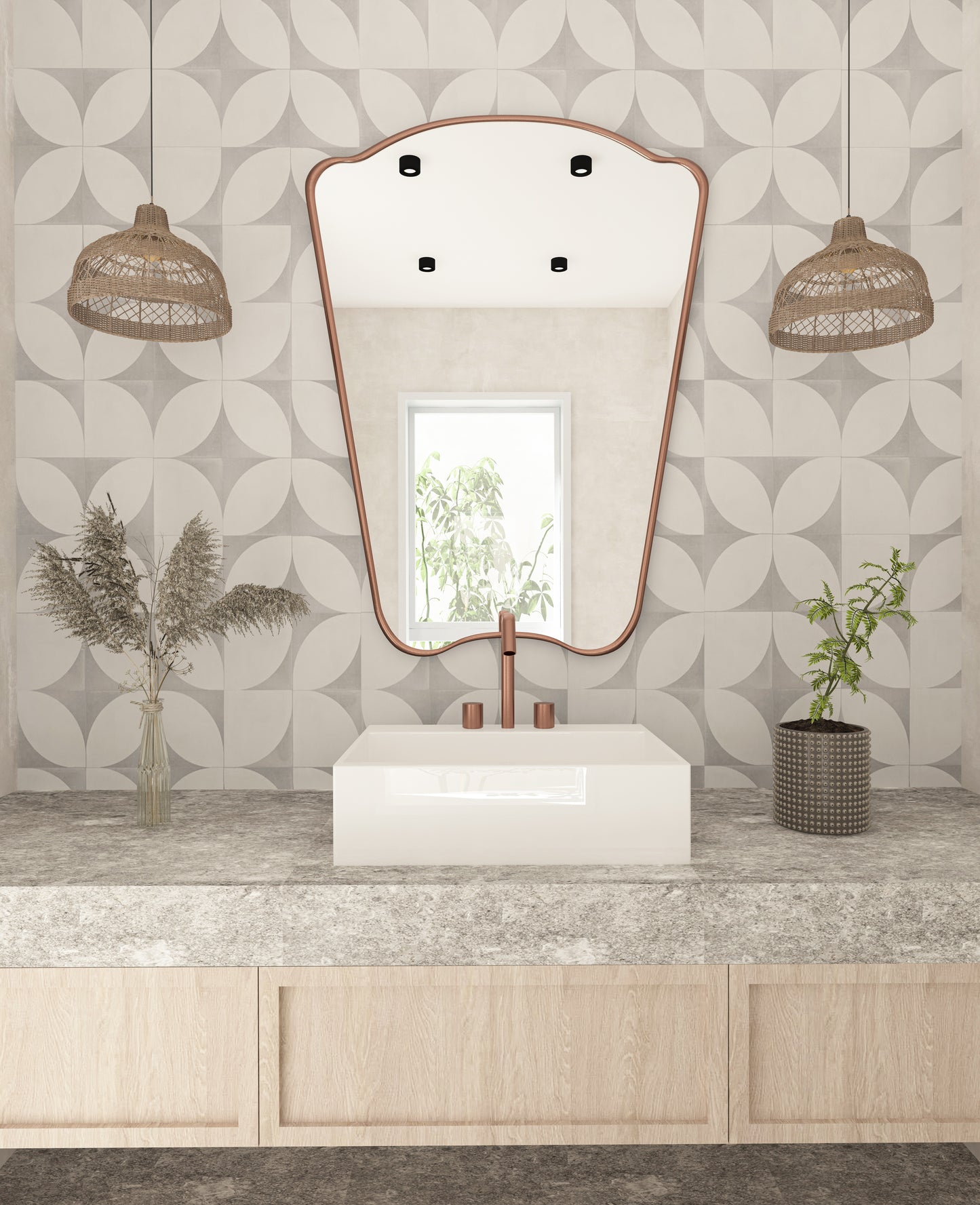 Jeka Italian Style Irregular Mirror