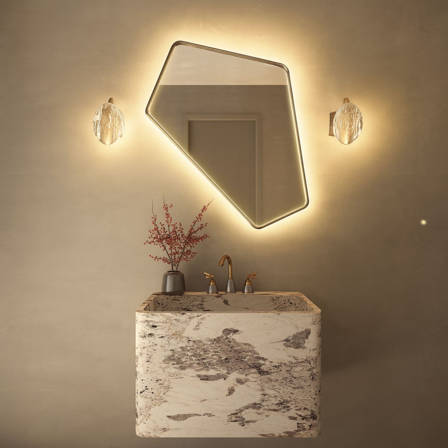 Irregular Angled Mirror