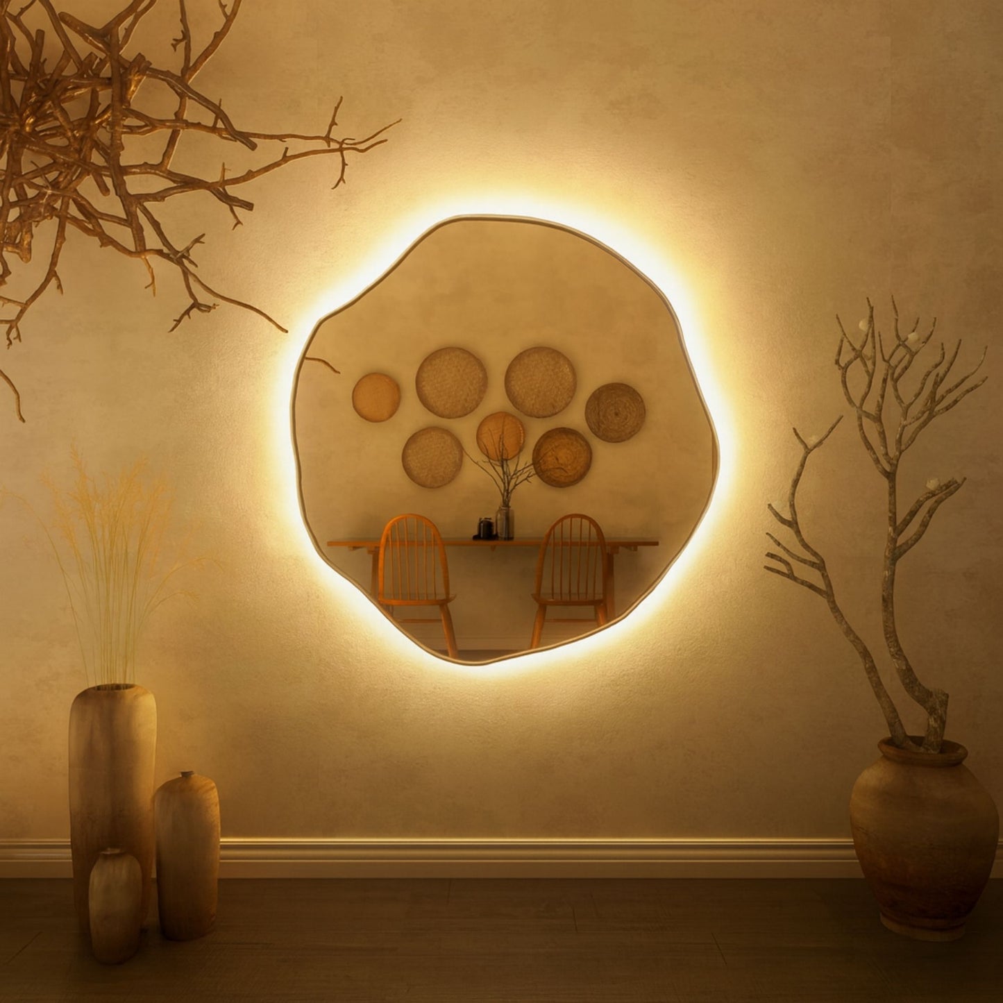 Kepez Asymmetrical Wall Mirror