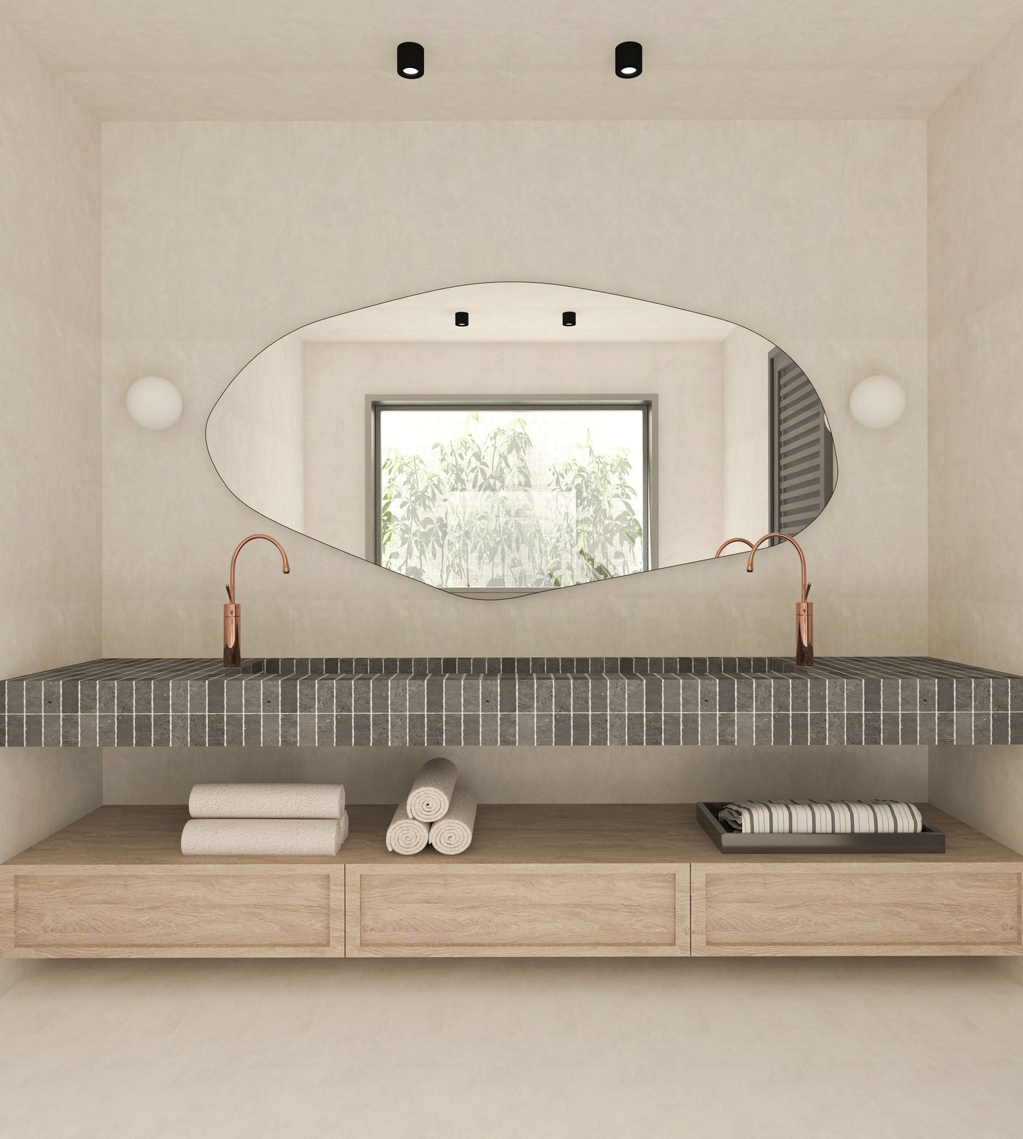 Sile Irregular Wall Mirror