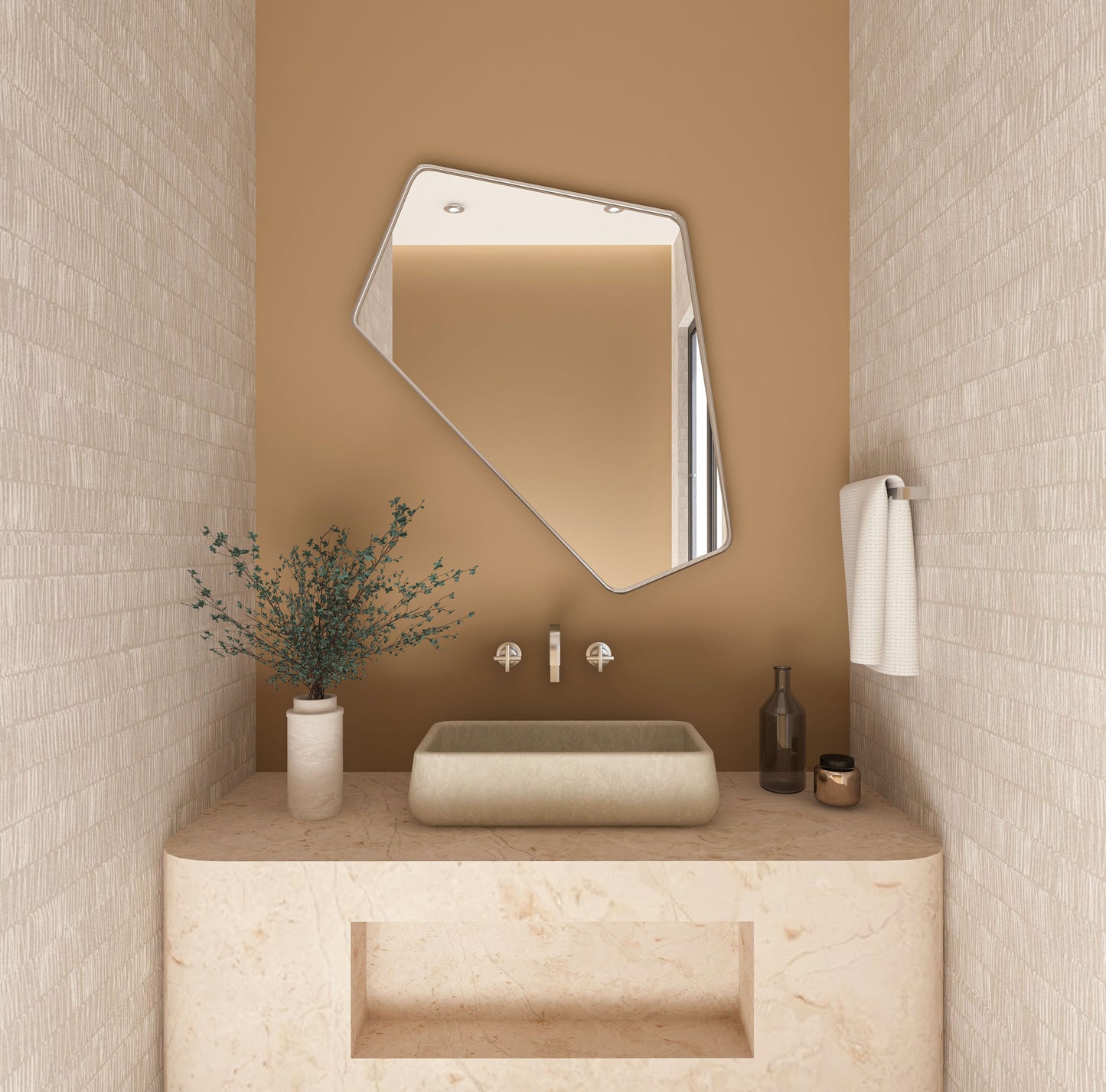 Irregular Angled Mirror