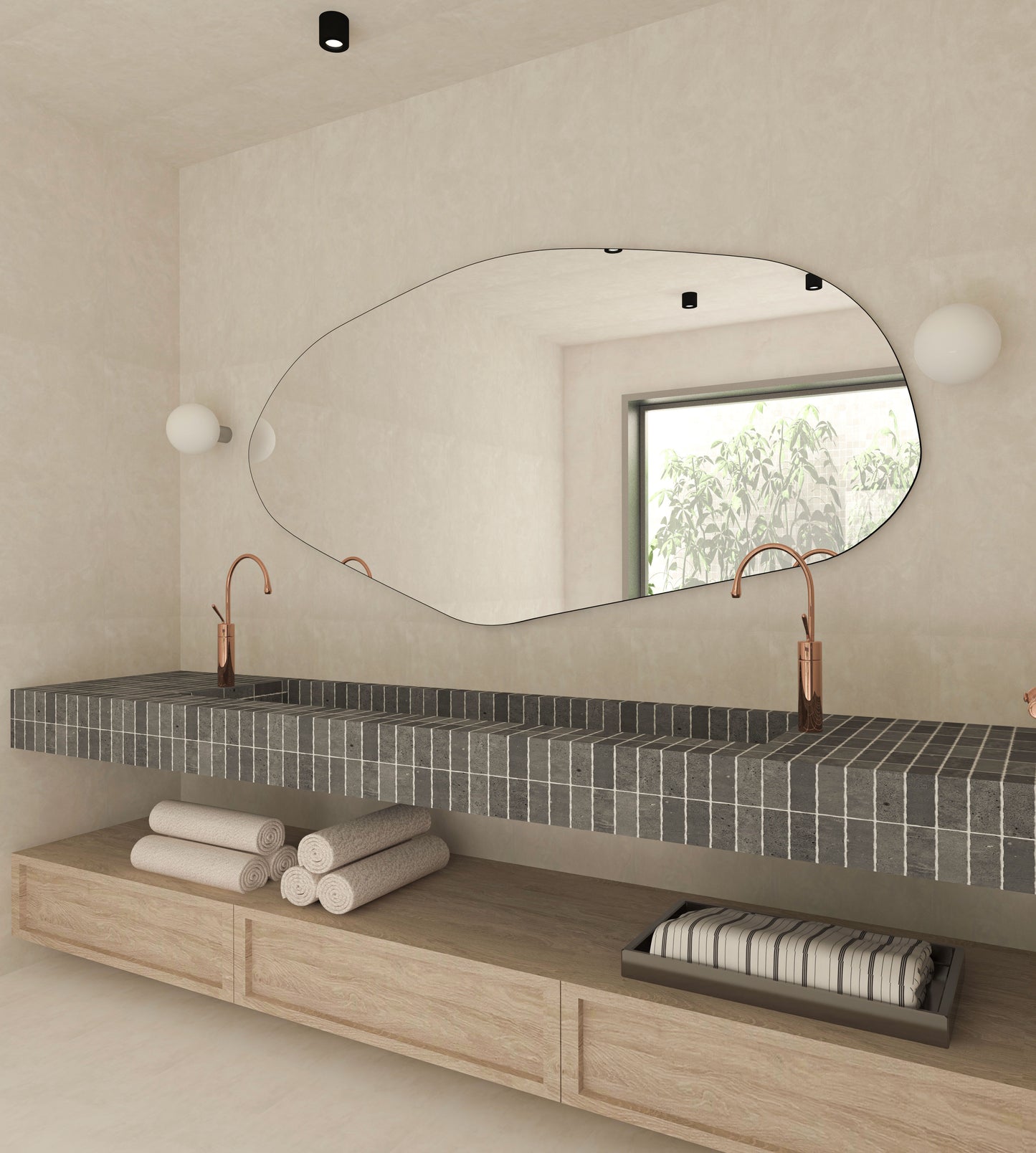 Sile Irregular Wall Mirror