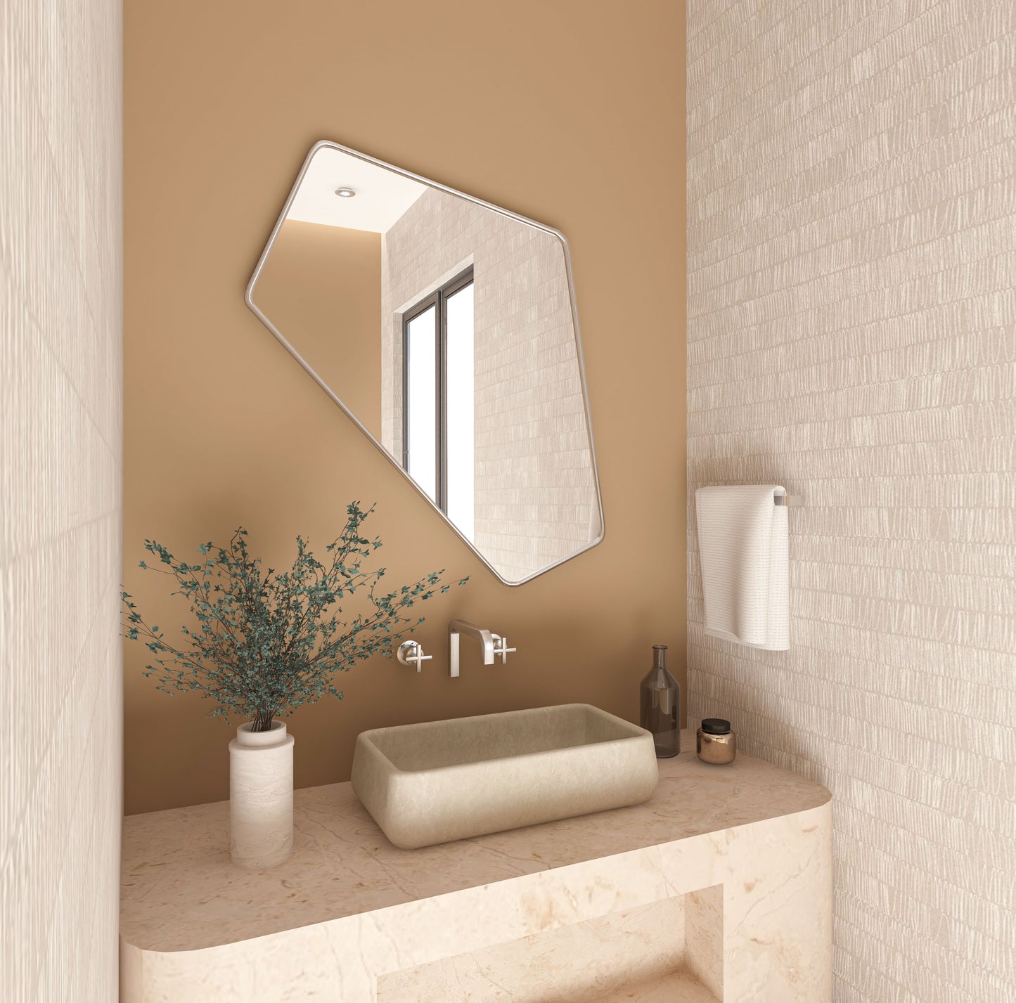 Irregular Angled Mirror