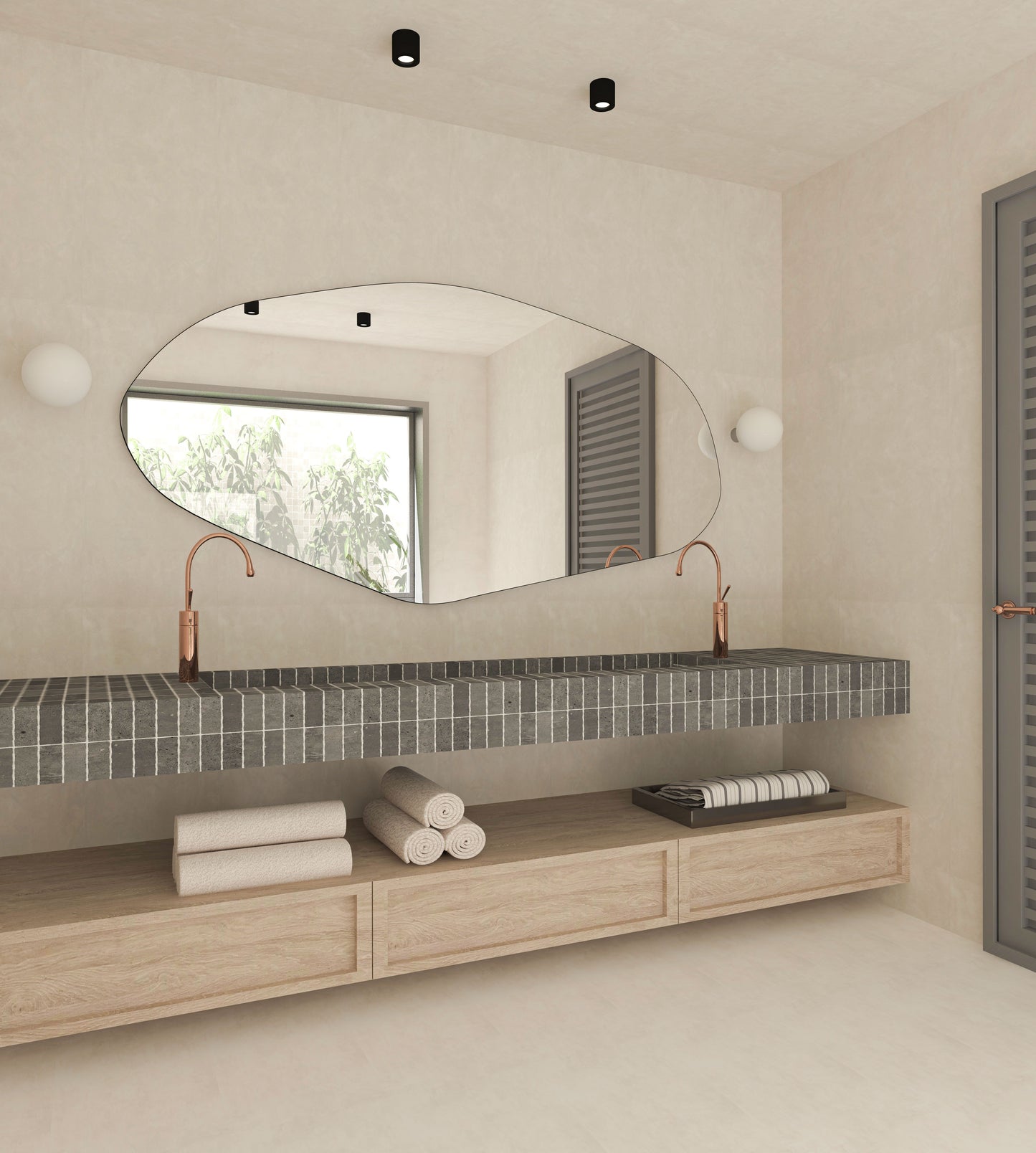 Sile Irregular Wall Mirror
