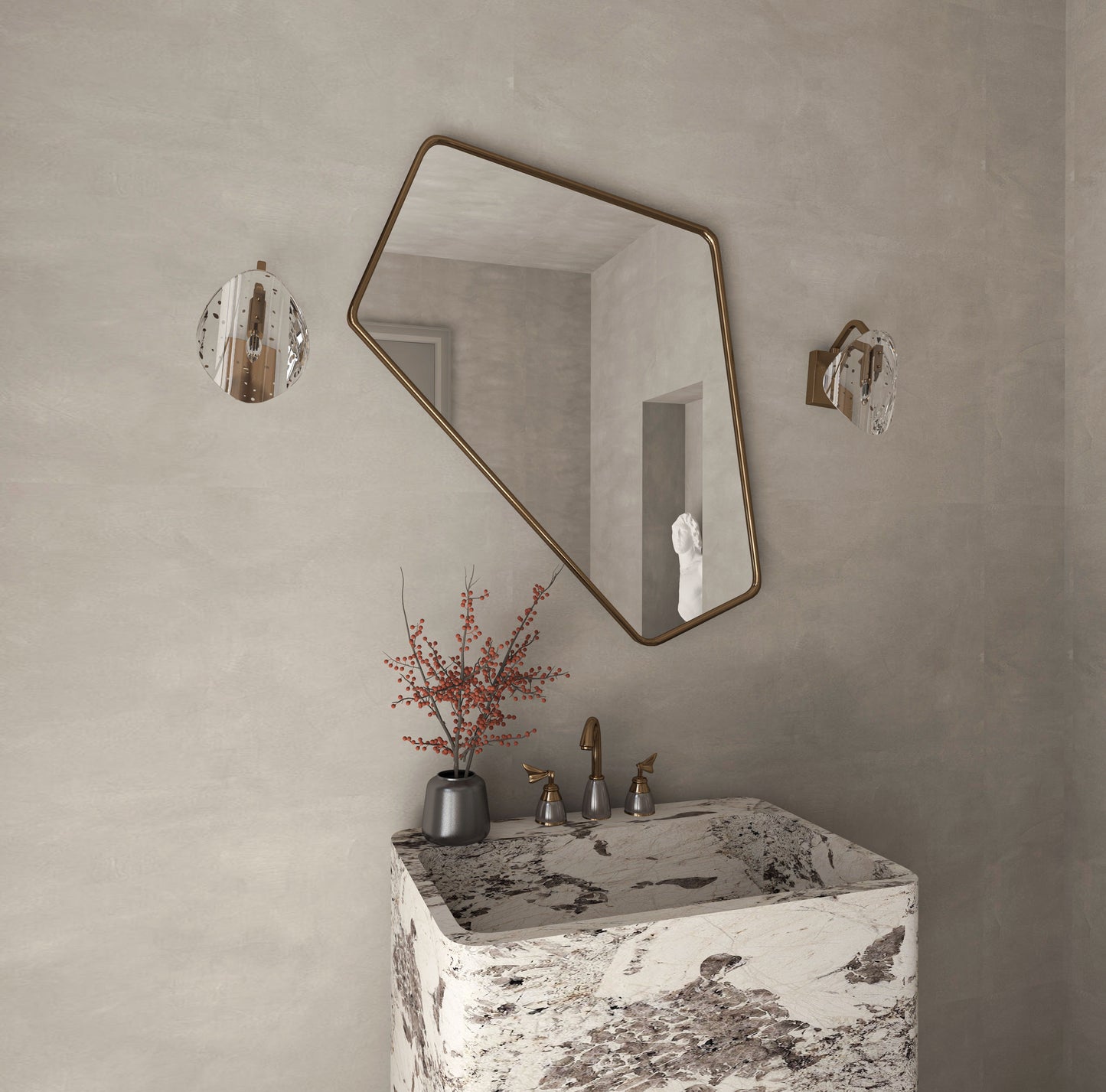 Irregular Angled Mirror