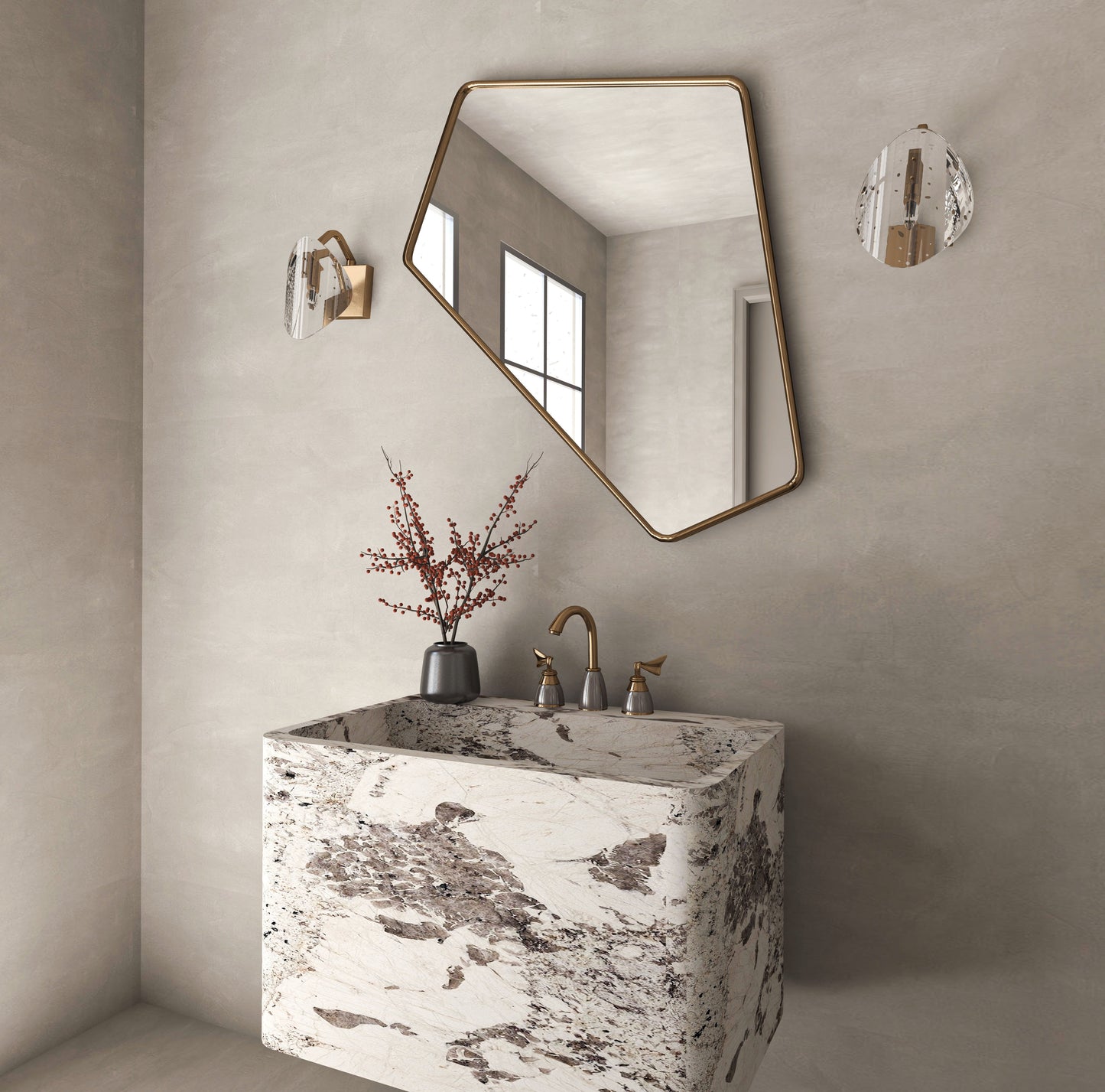 Irregular Angled Mirror