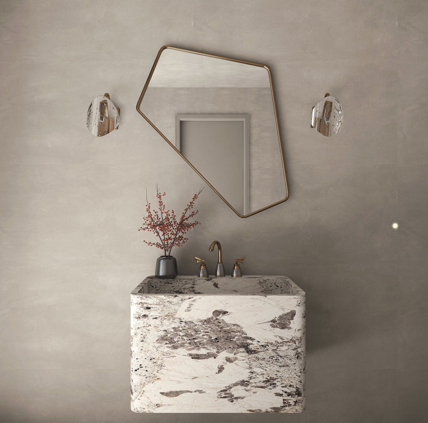 Irregular Angled Mirror