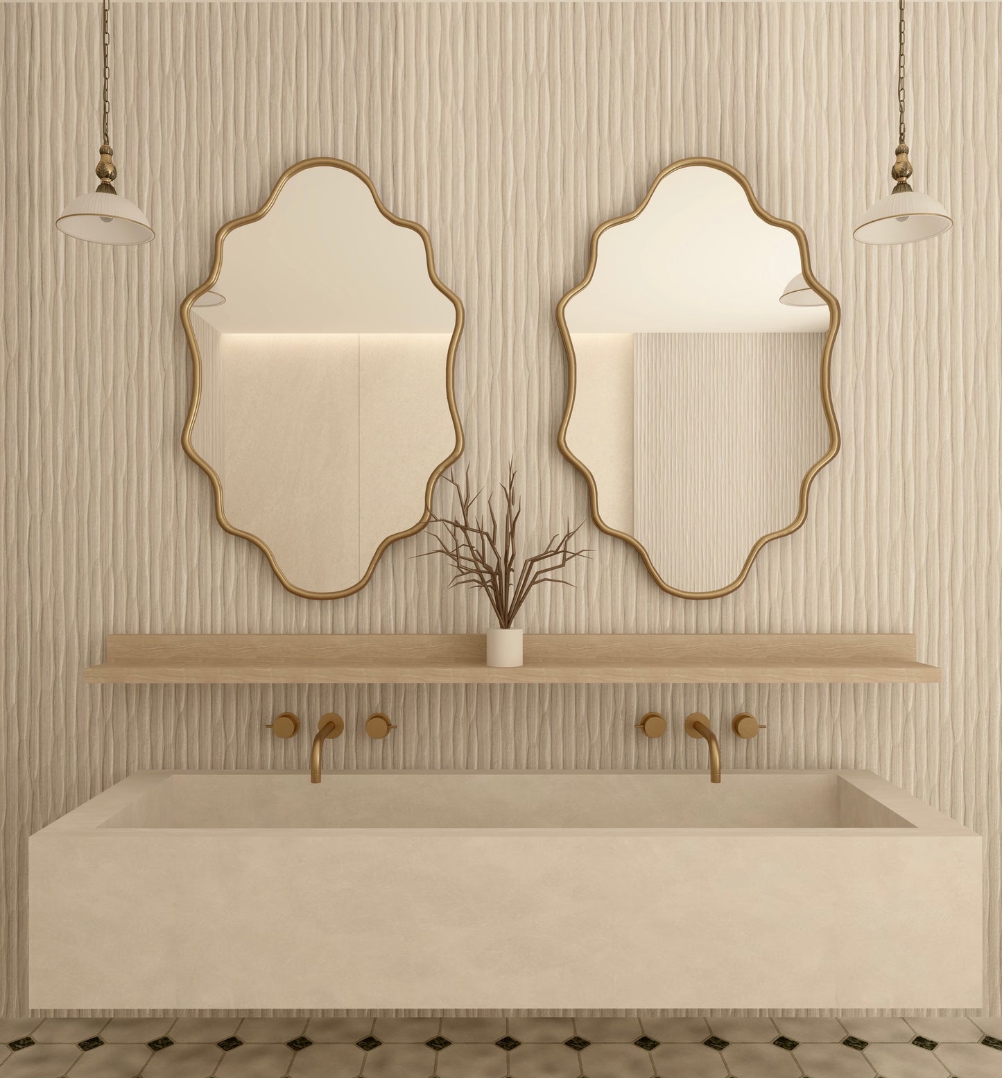 Dubai Irregular Wall Mirror - Luxury Asymmetrical Design | Alpken