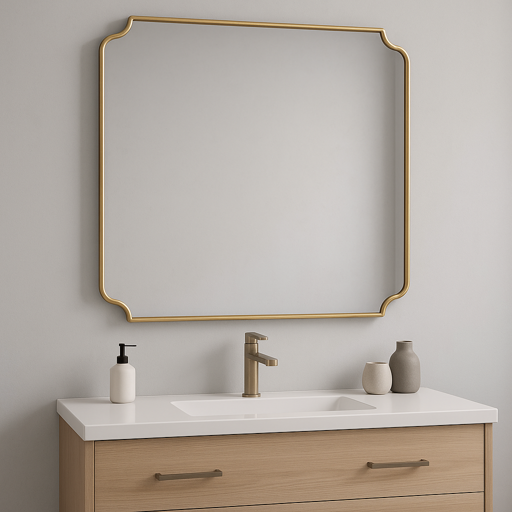 Goksu Asymmetrical Mirror - Unique Irregular Wall Mirror | Alpken