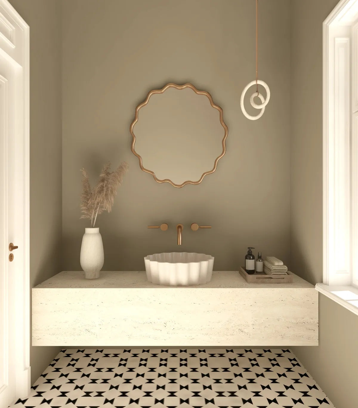 Orlando American Style Irregular Mirror