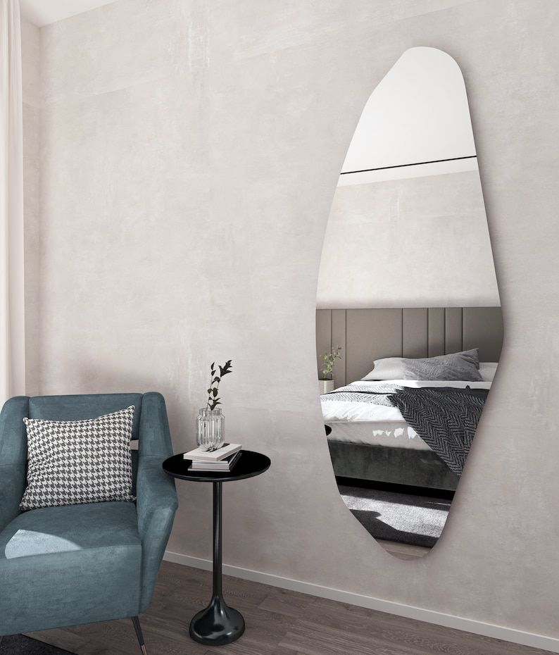 Ina Irregular Full Length Wall Mirror - Handmade Asymmetrical Mirror