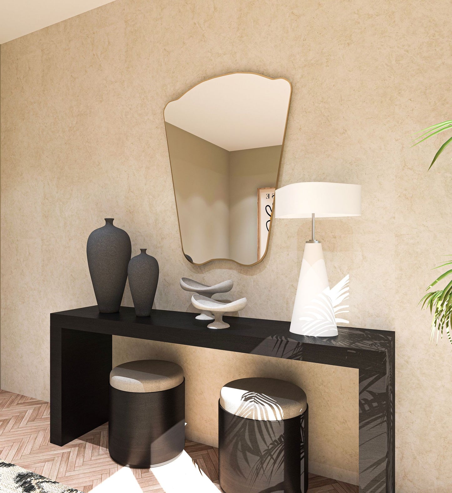 Jeka Italian Style Irregular Mirror