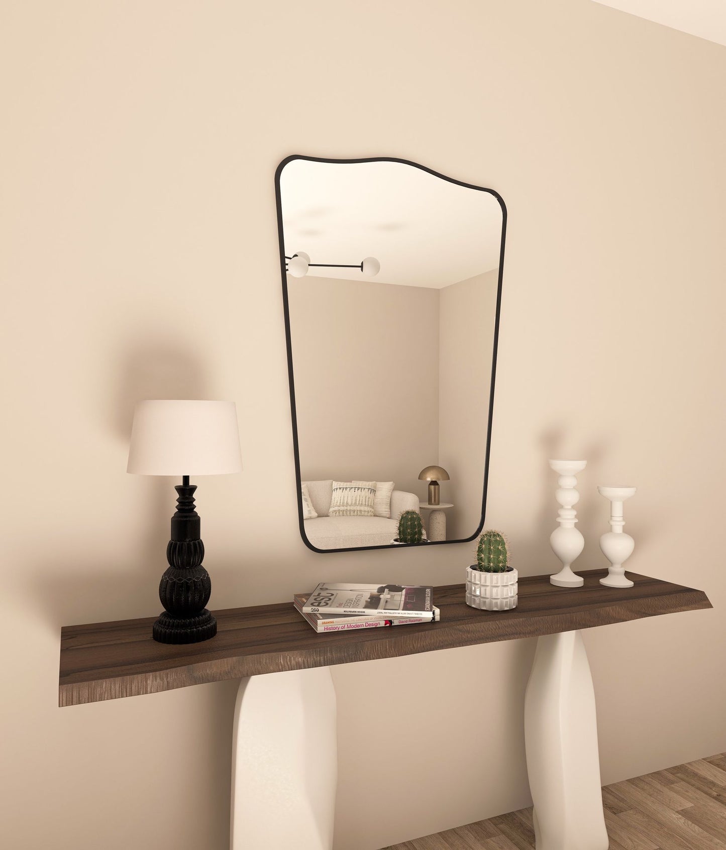 Fiore Irregular Italian Mirror