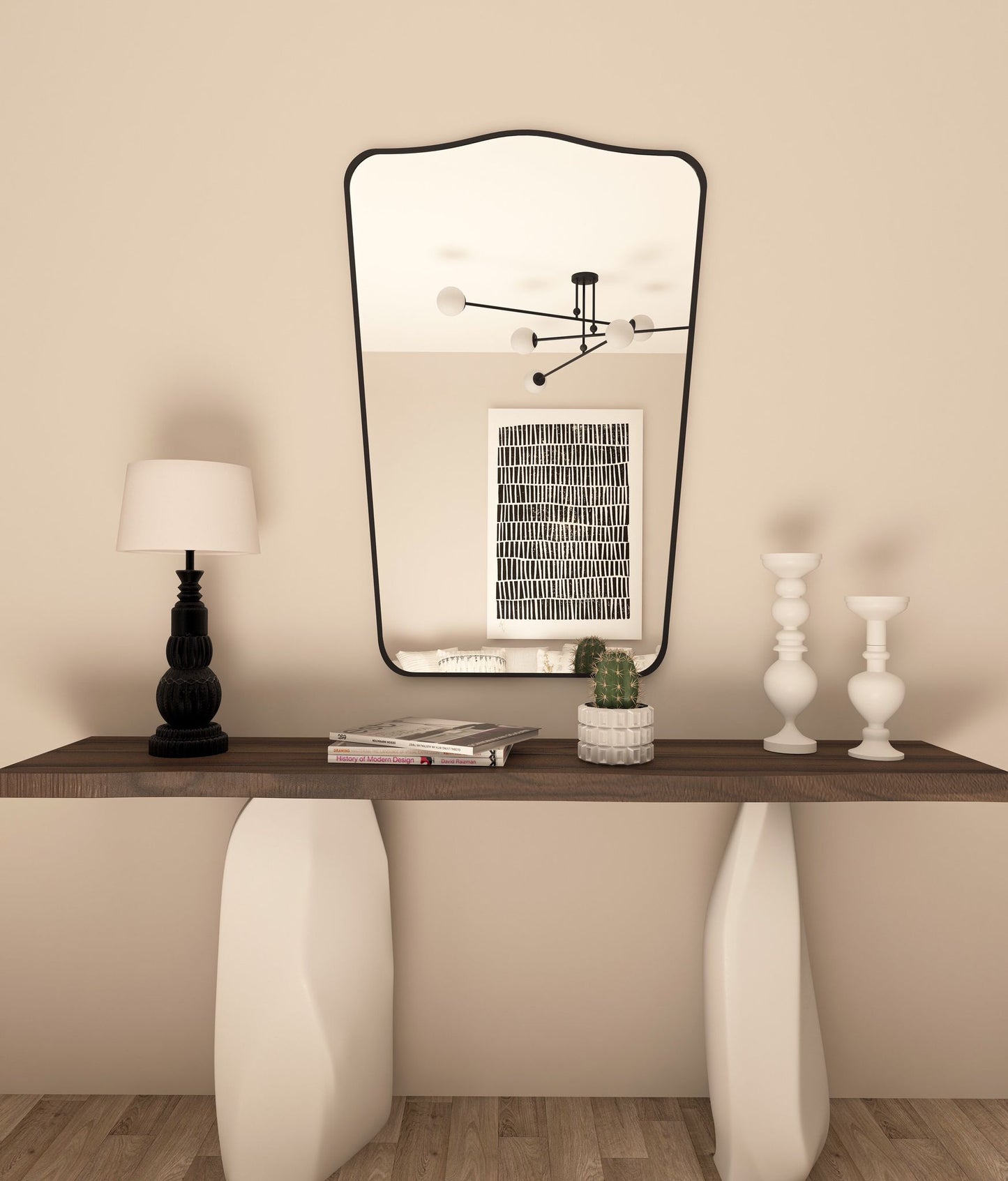 Fiore Irregular Italian Mirror