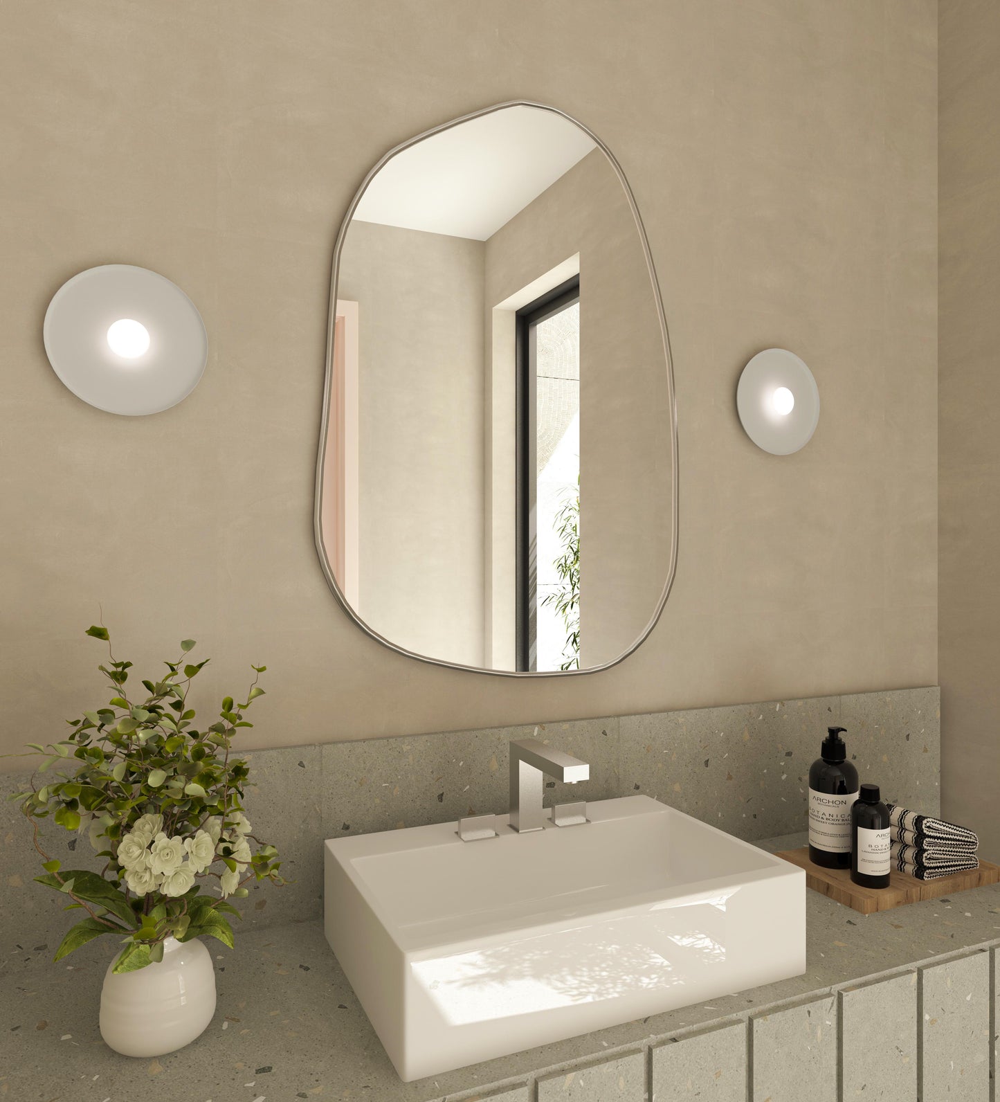 Aura Irregular Unique Aesthetic Asymmetrical Mirror