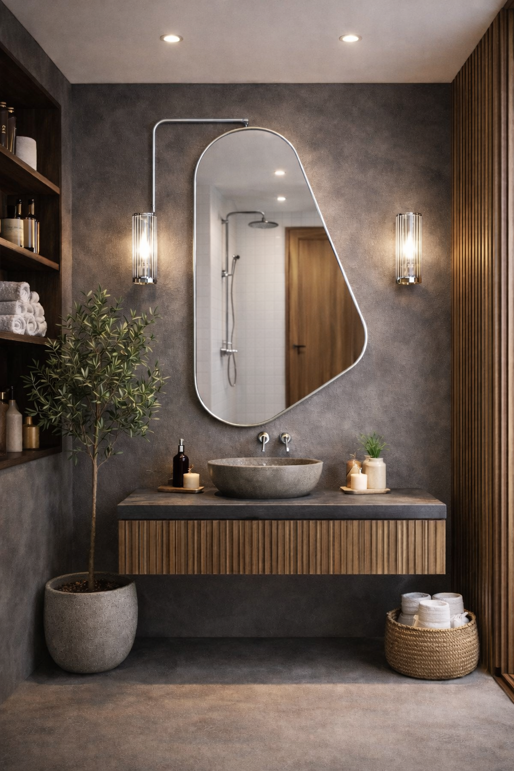 Clara Asymmetrical Wall Mirror