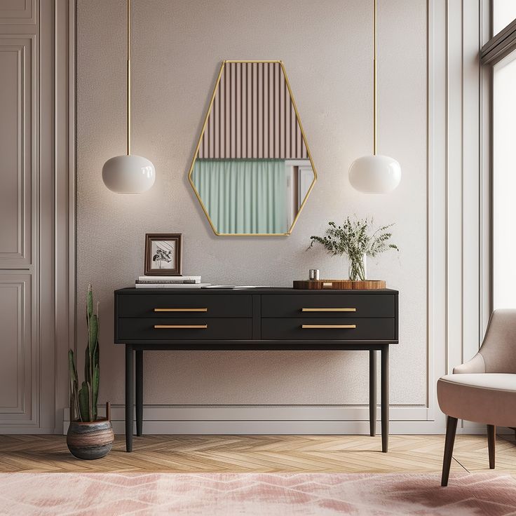 Irregular Diamond Mirror