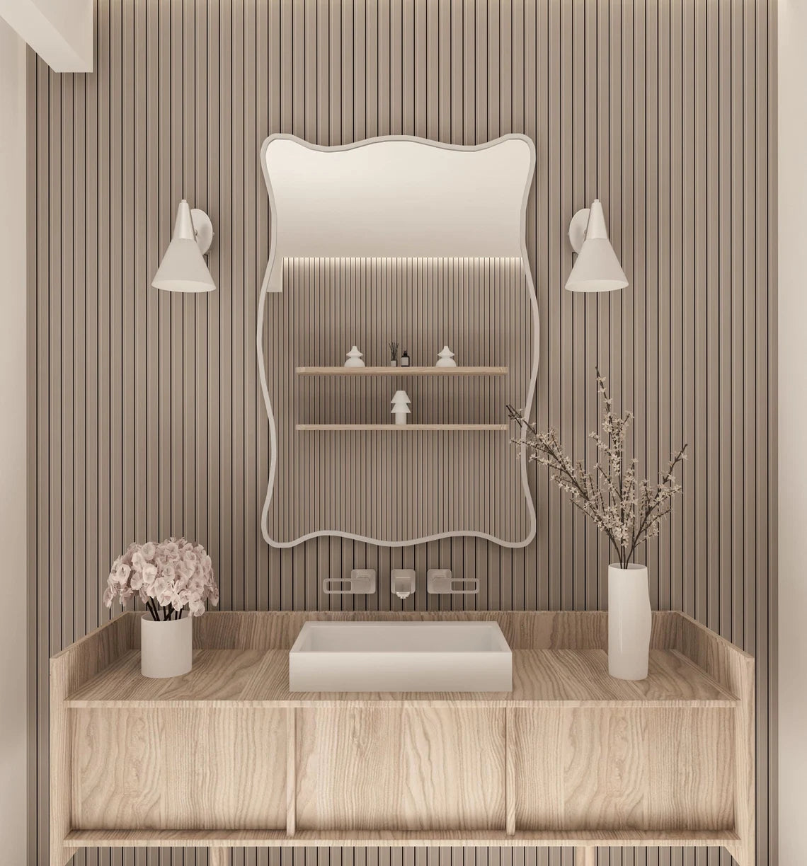 Baveria Irregular Wall Mirror