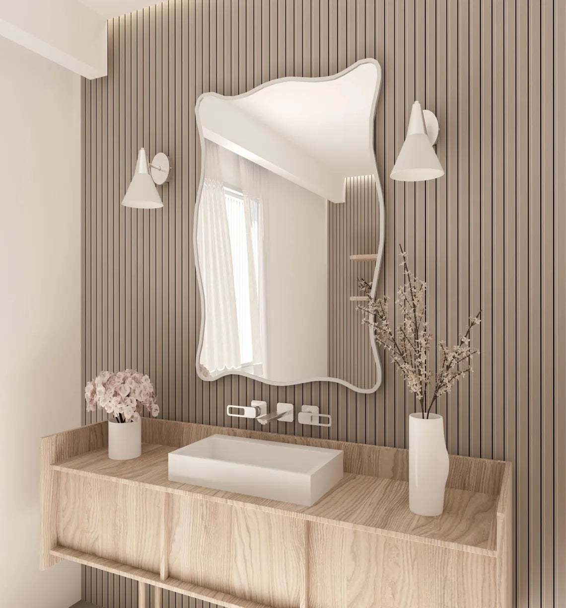 Baveria Irregular Wall Mirror