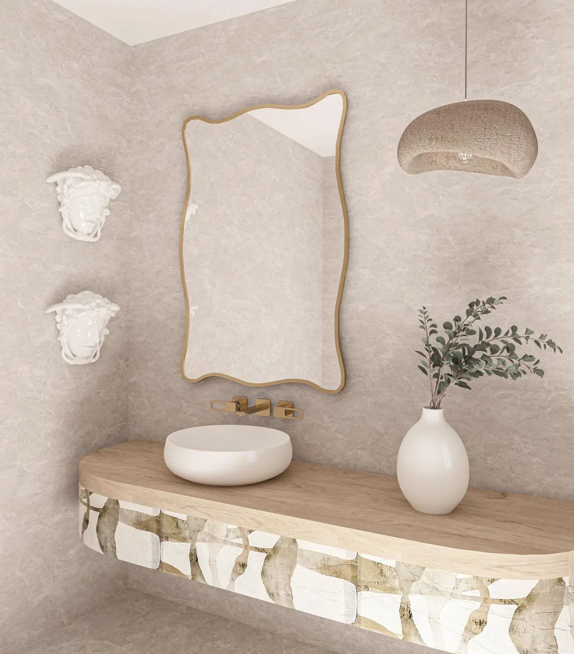 Baveria Irregular Wall Mirror