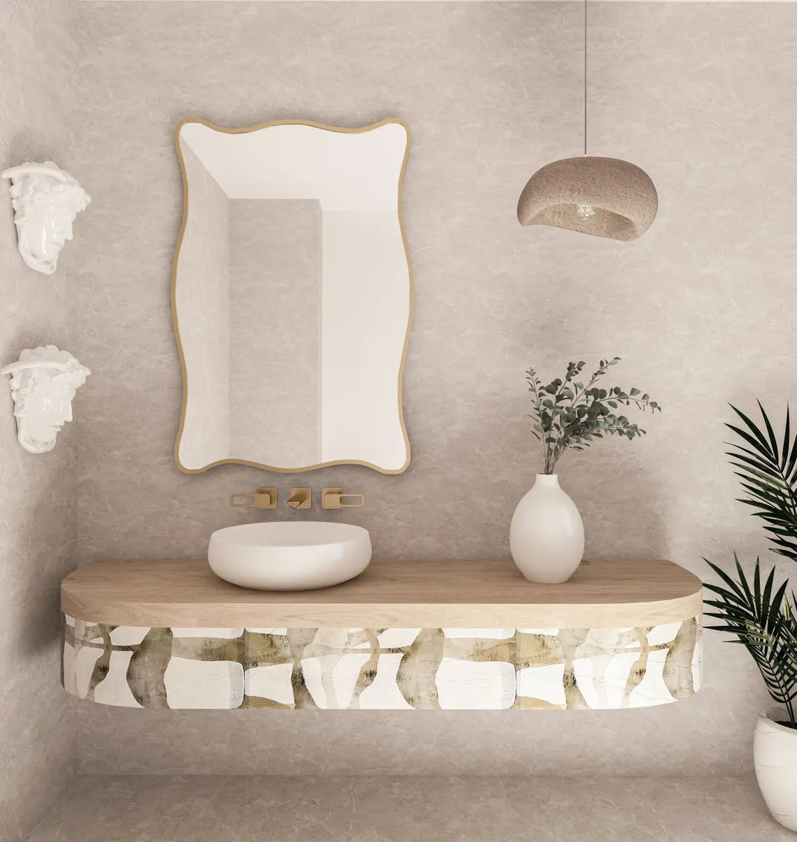 Baveria Irregular Wall Mirror