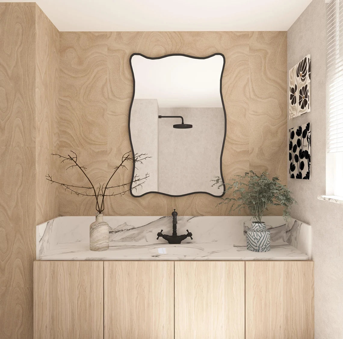 Baveria Irregular Wall Mirror