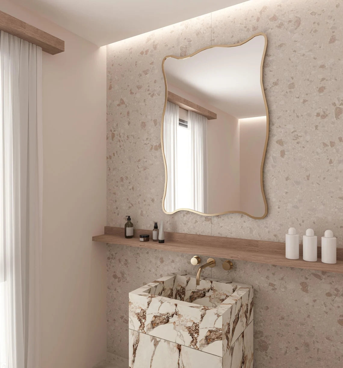 Baveria Irregular Wall Mirror