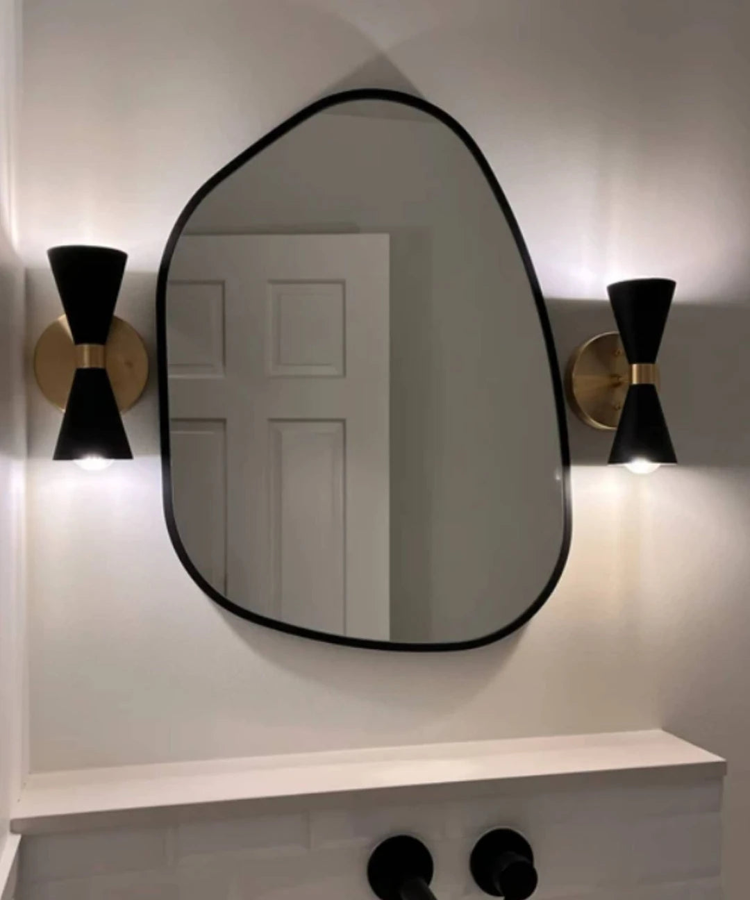 Aura Irregular Unique Aesthetic Asymmetrical Mirror