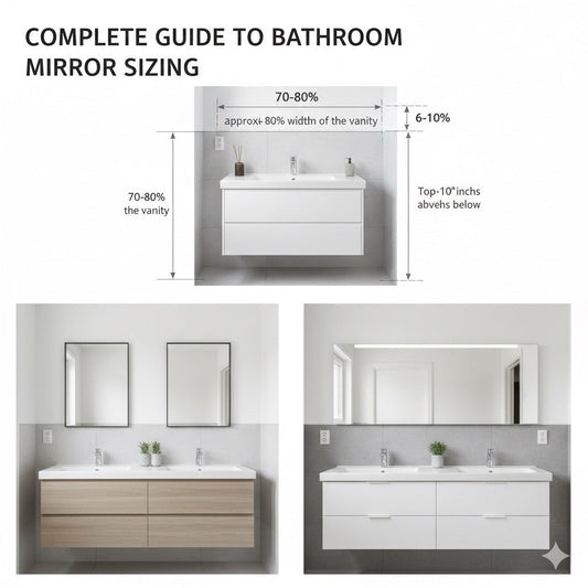 How Big Should a Bathroom Mirror Be? The Complete Guide
