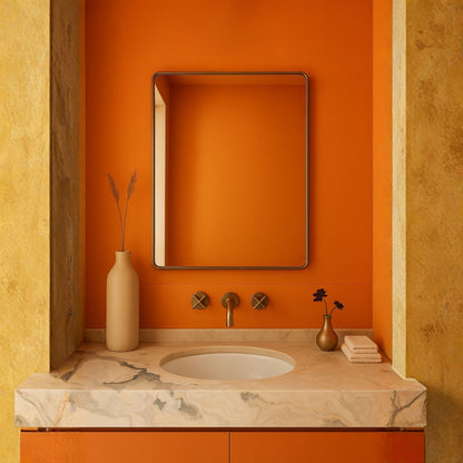 Rectangle Soft Detailed Wall Mirror