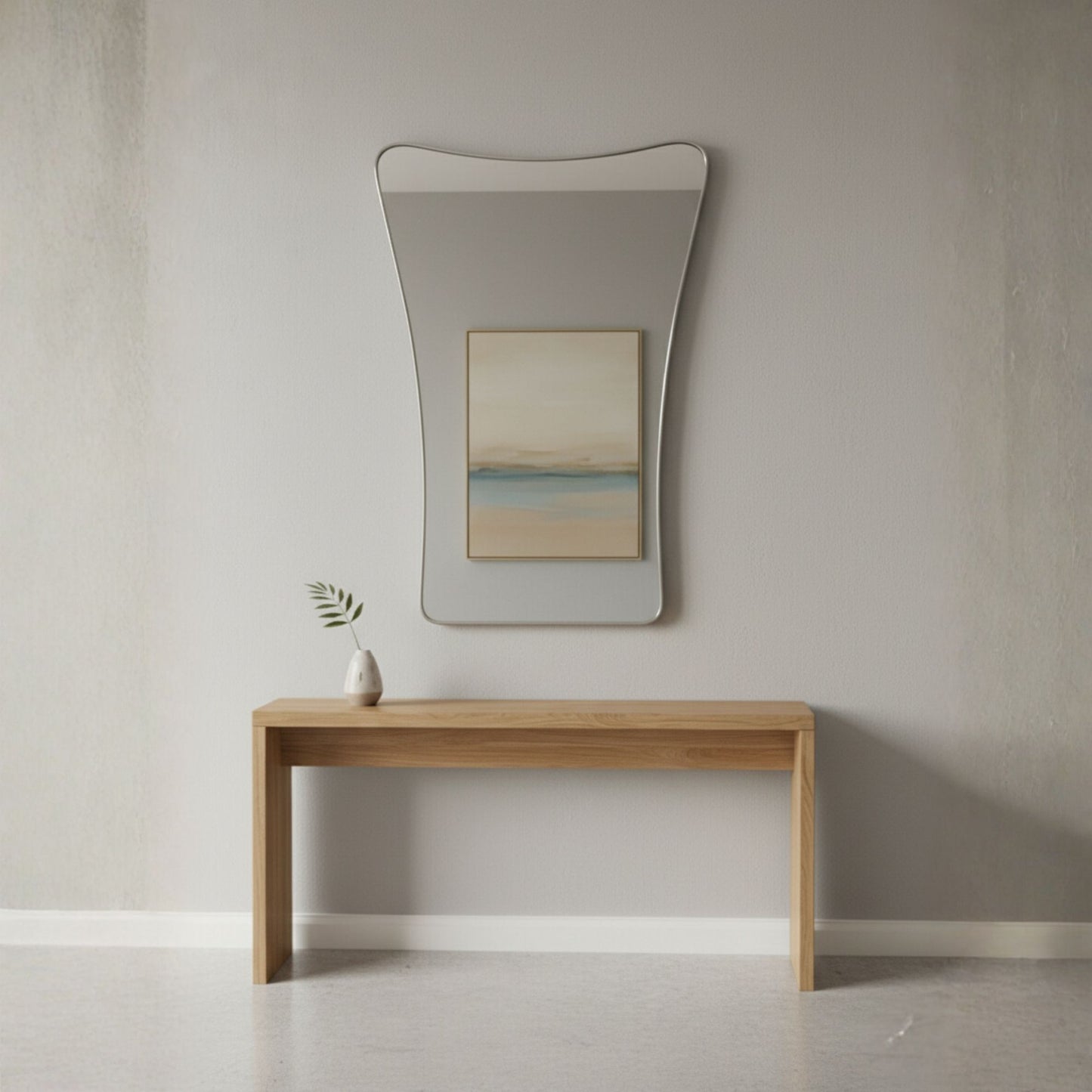 Iskele Asymmetrical Decor Mirror - Handmade Irregular Wall Mirror | Alpken
