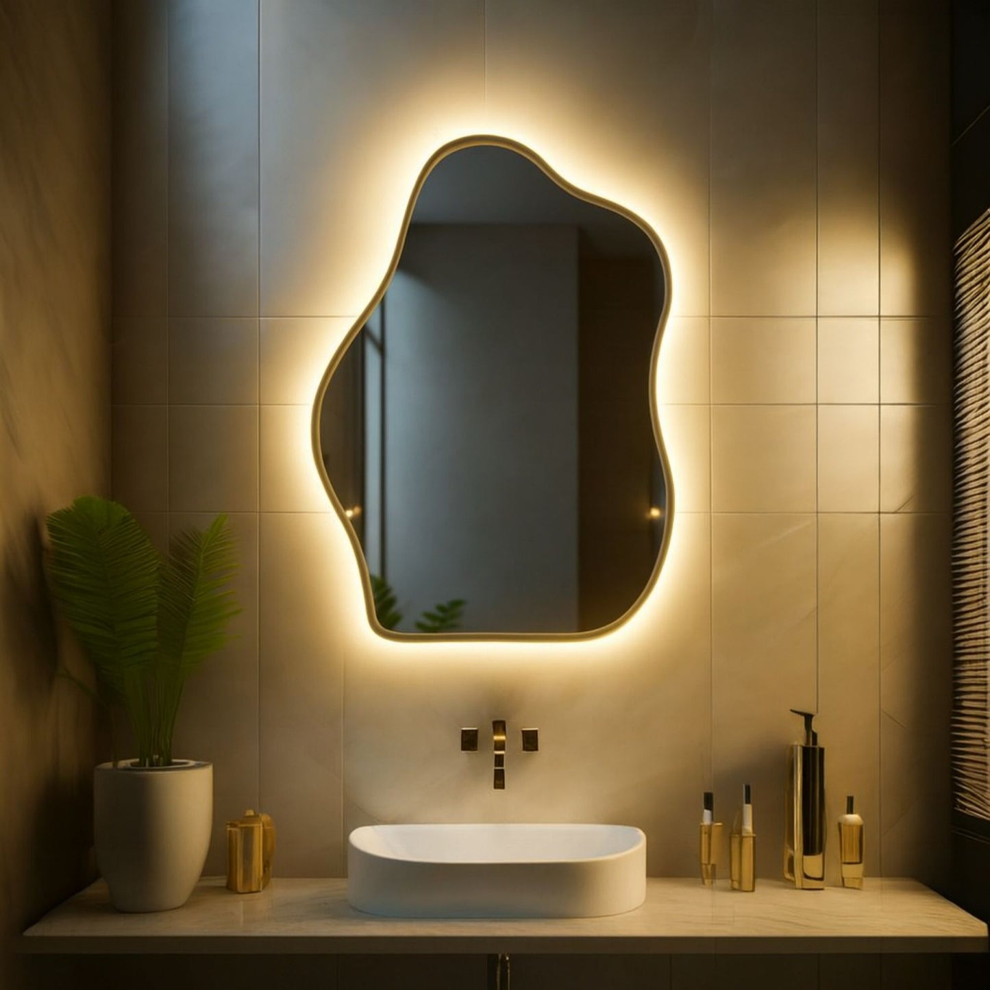 Caria Irregular Wall Mirror