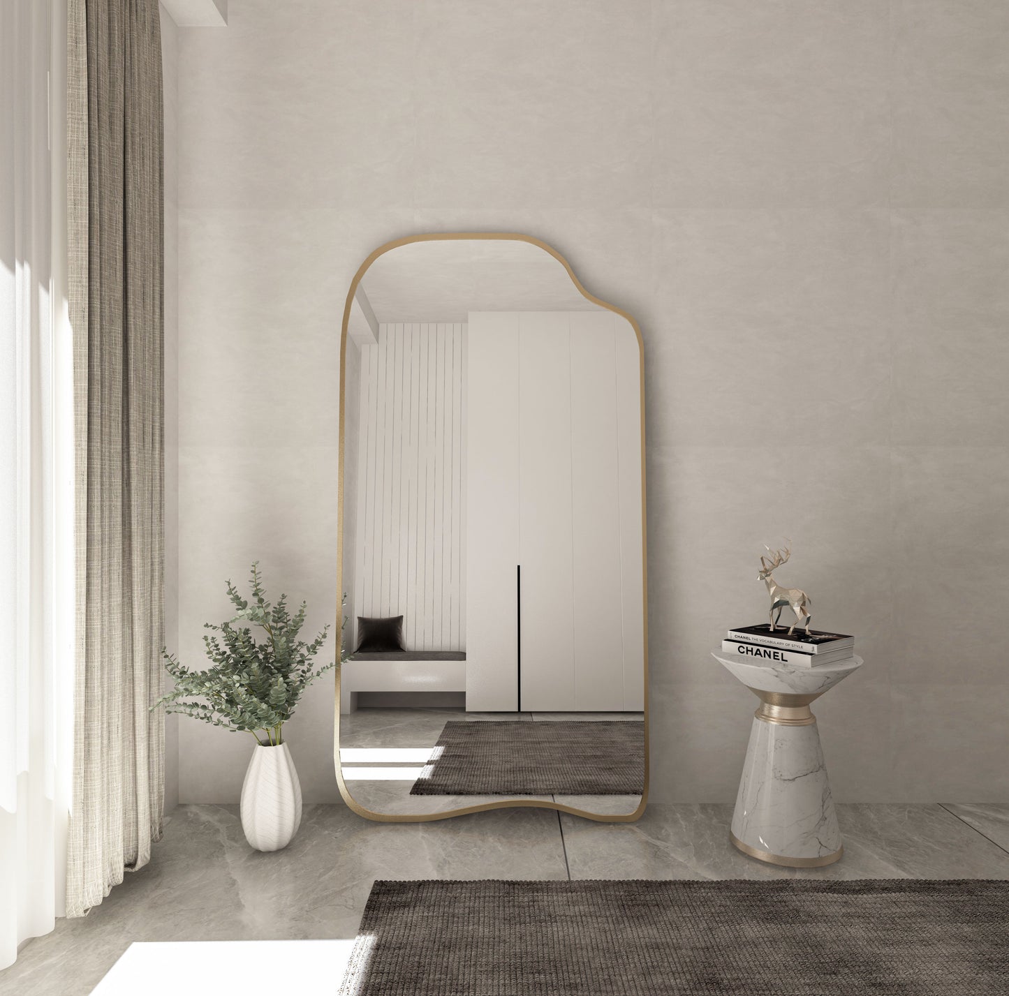 Asymmetrical Full Length Mirror