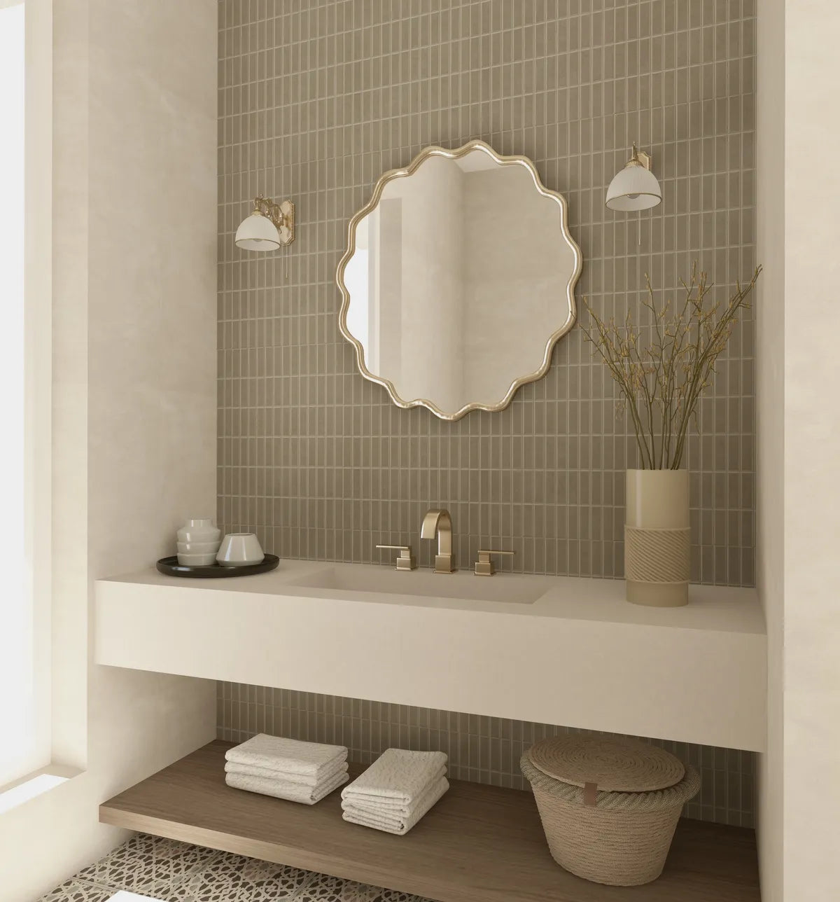 Orlando American Style Irregular Mirror