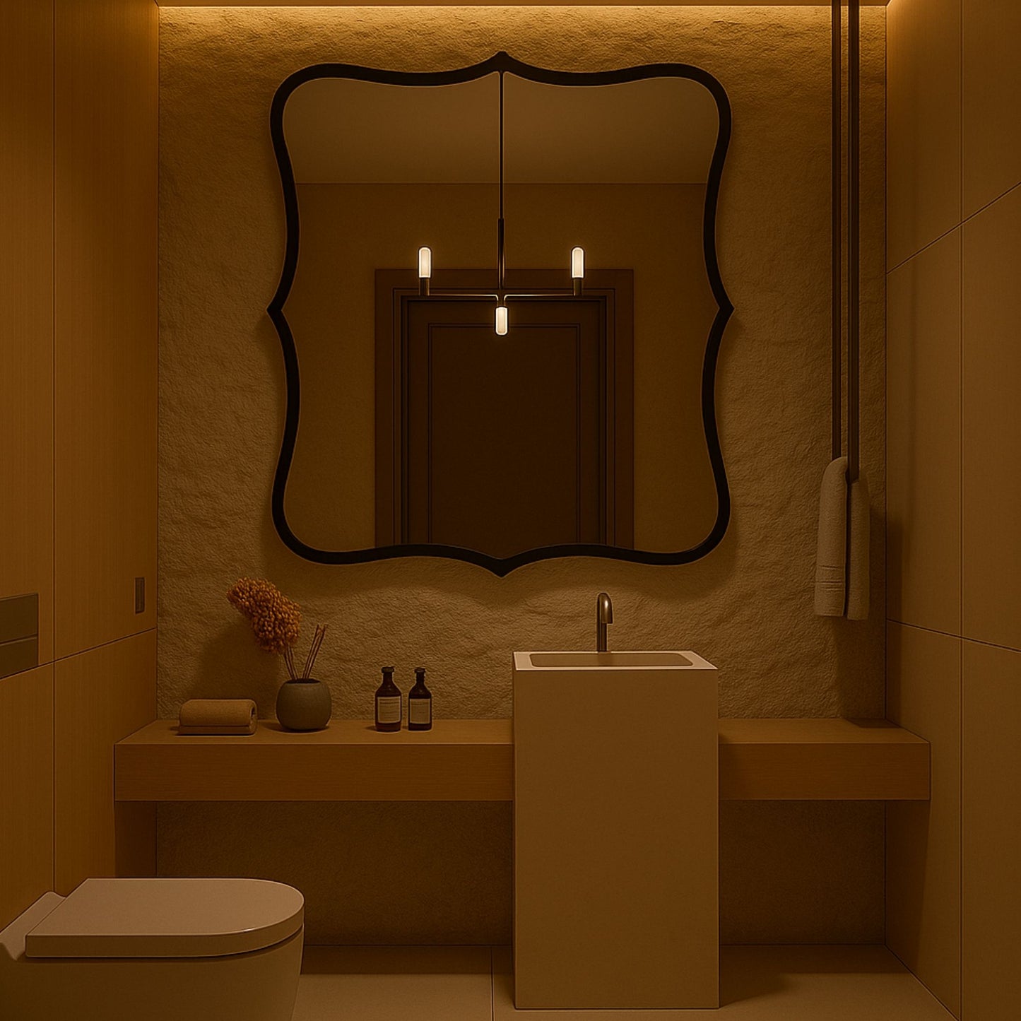 Ayvacık Asymmetrical Wall Mirror