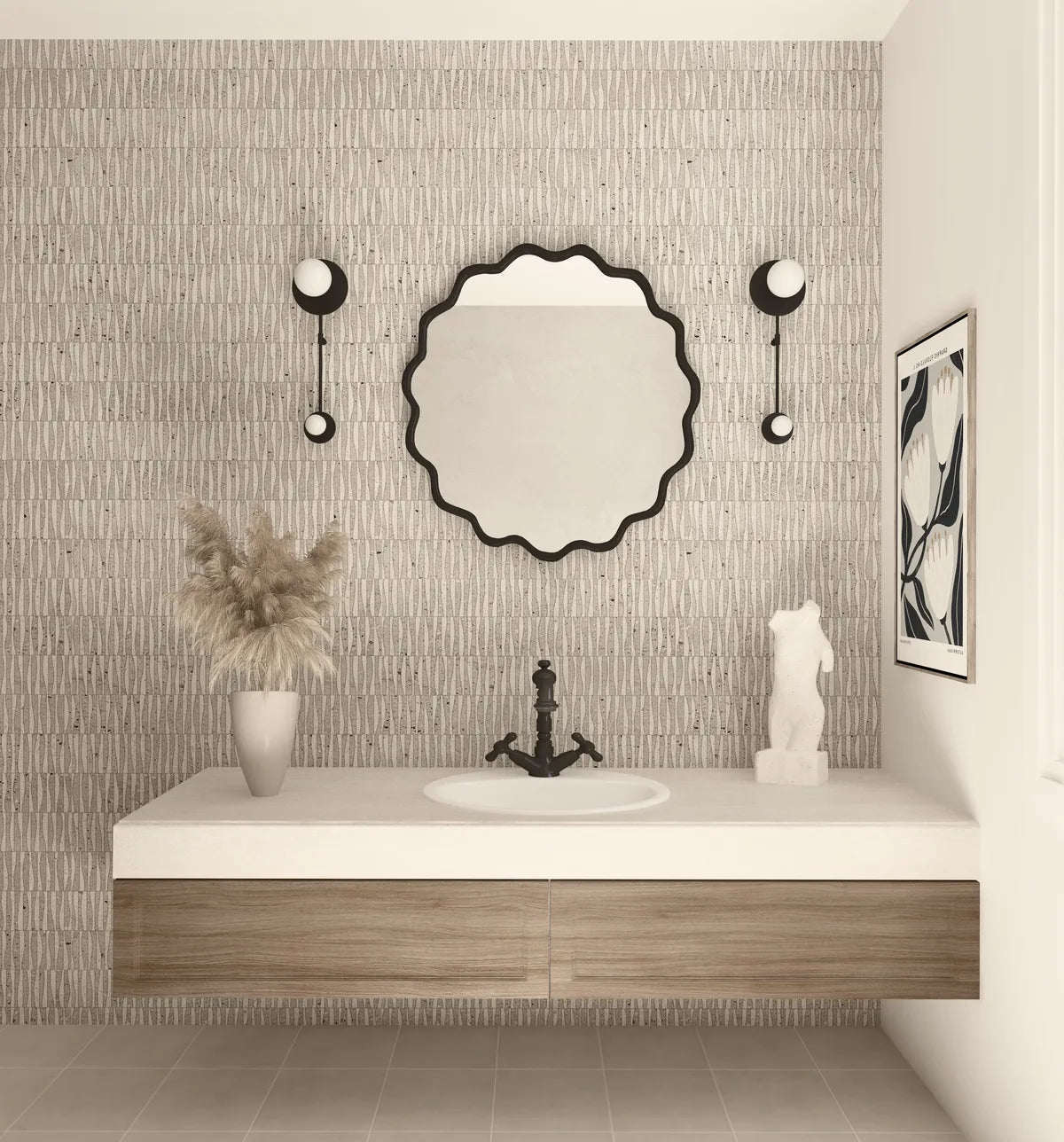 Orlando American Style Irregular Mirror