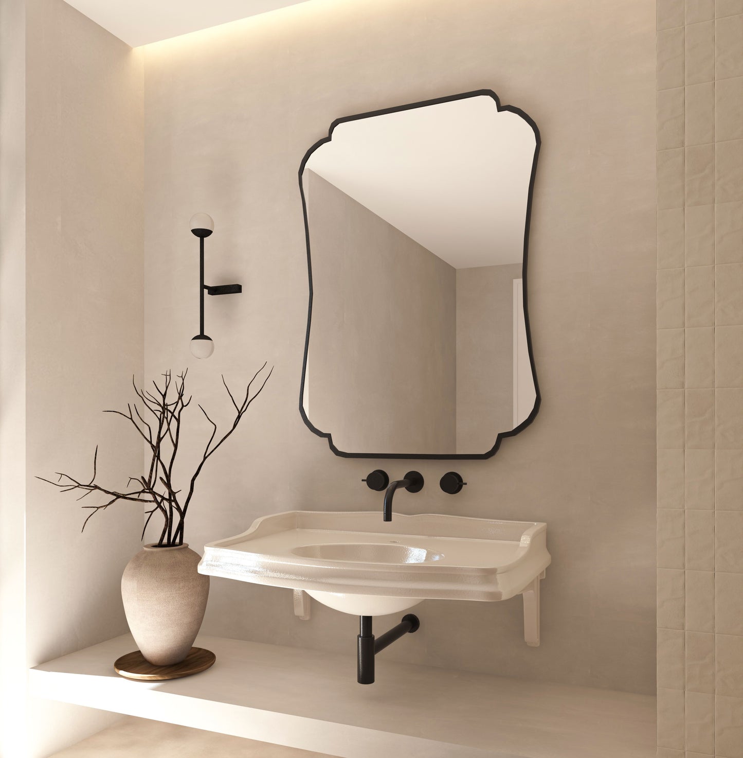 Julia Irregular Italian Unique Wall Mirror