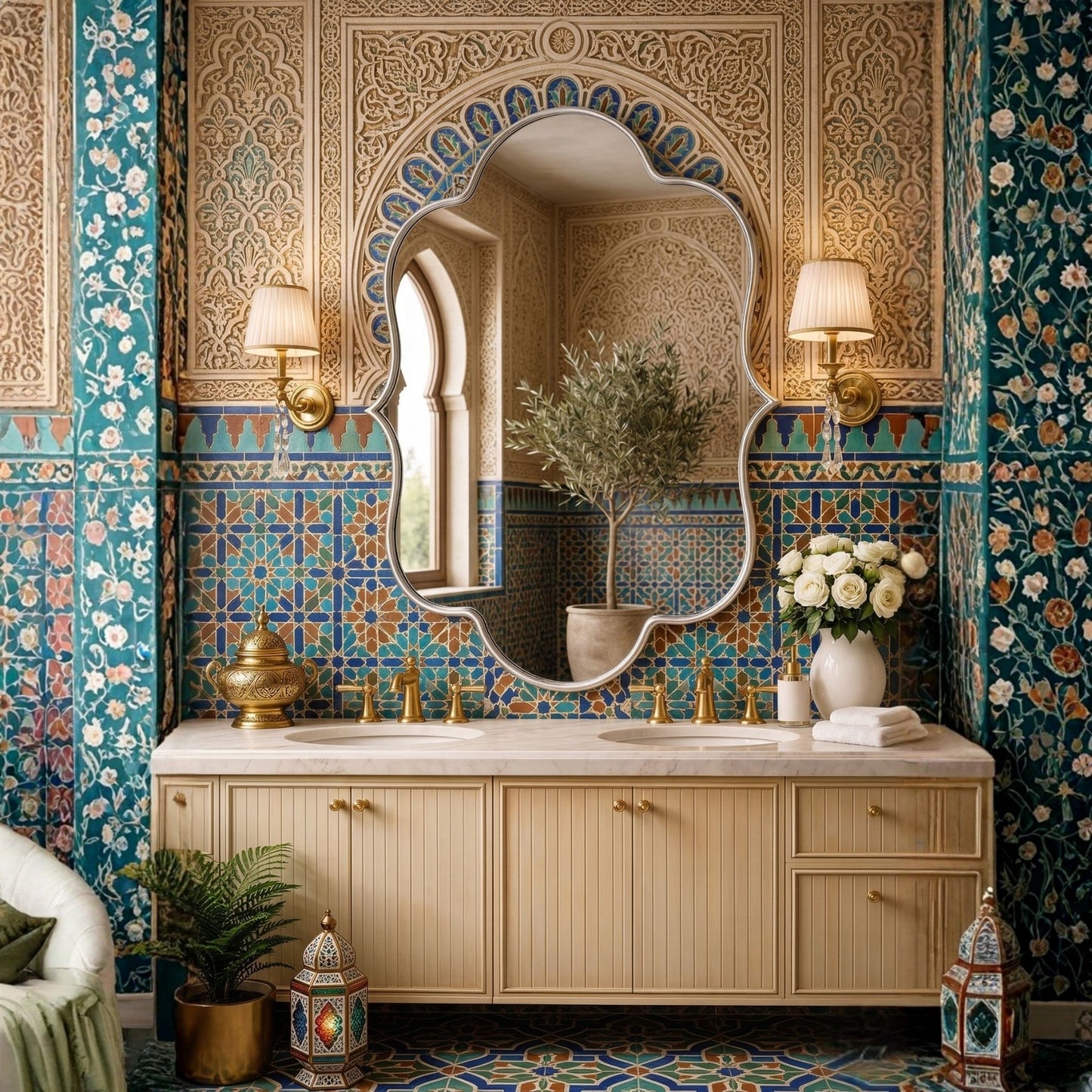 Casablanca Asymmetrical Wall Mirror