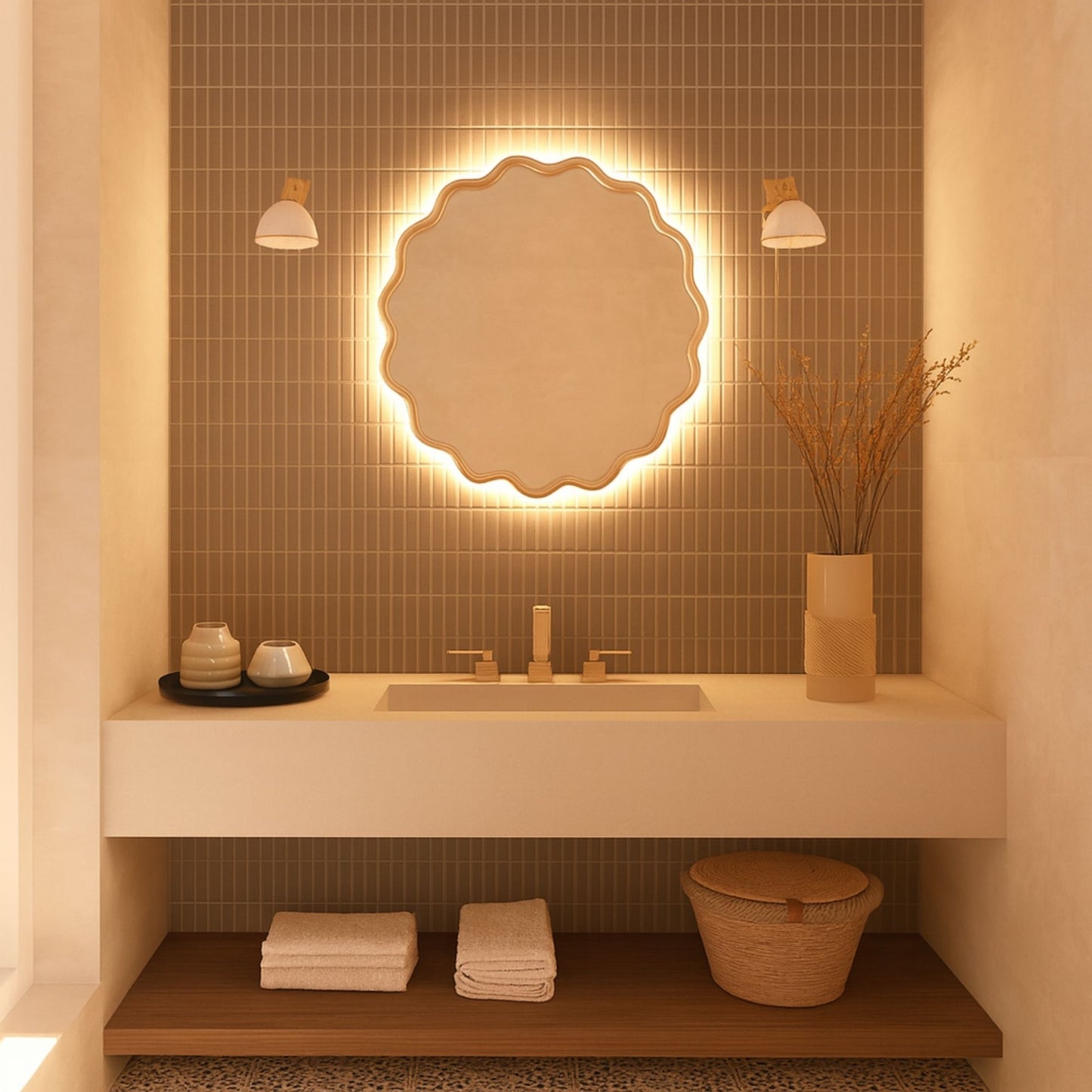 Orlando American Style Irregular Mirror