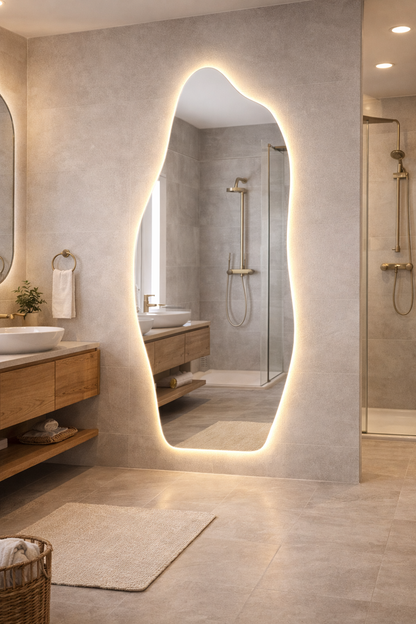 Led irregular mirror