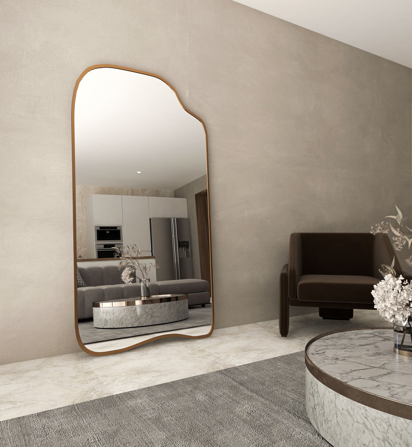 Asymmetrical Full Length Mirror