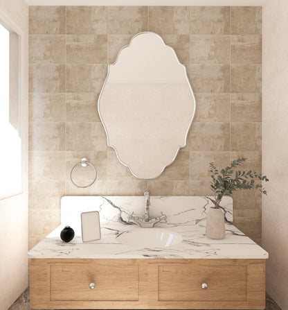 Lycia Asymmetrical Irregular Bedroom and Bathroom Unique Wall Mirror