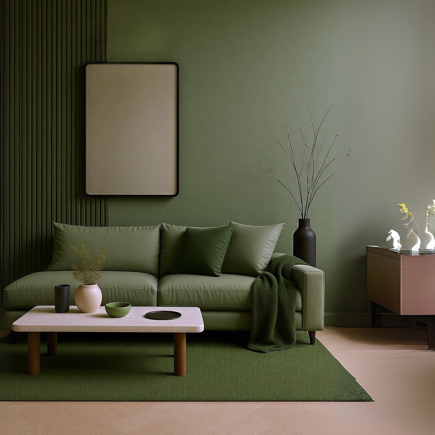 Rectangle Soft Detailed Wall Mirror