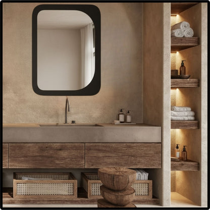 Balkan Asymmetrical Decorative Wall Mirror | Unique Design - Alpken