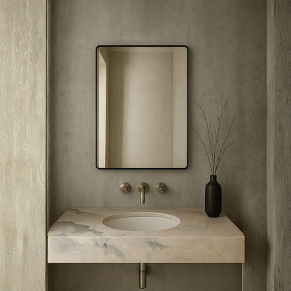 Rectangle Soft Detailed Wall Mirror