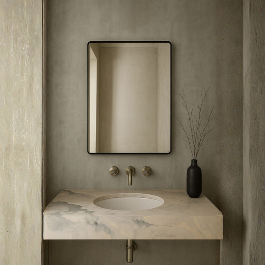 Rectangle Soft Detailed Wall Mirror